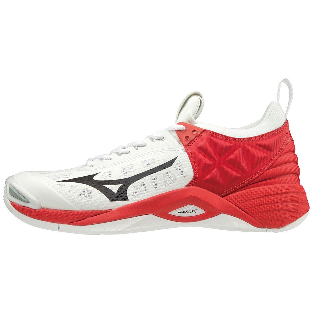 Mizuno Men's Volleyball Shoes WAVE MOMENTUM White/Black/Red - JDPBSXV-41